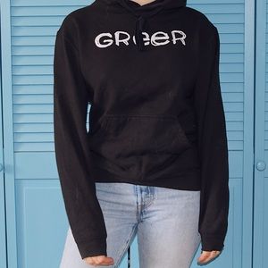graphic band hoodie